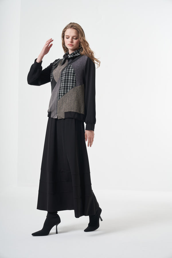 Patcwork Ceket Takım