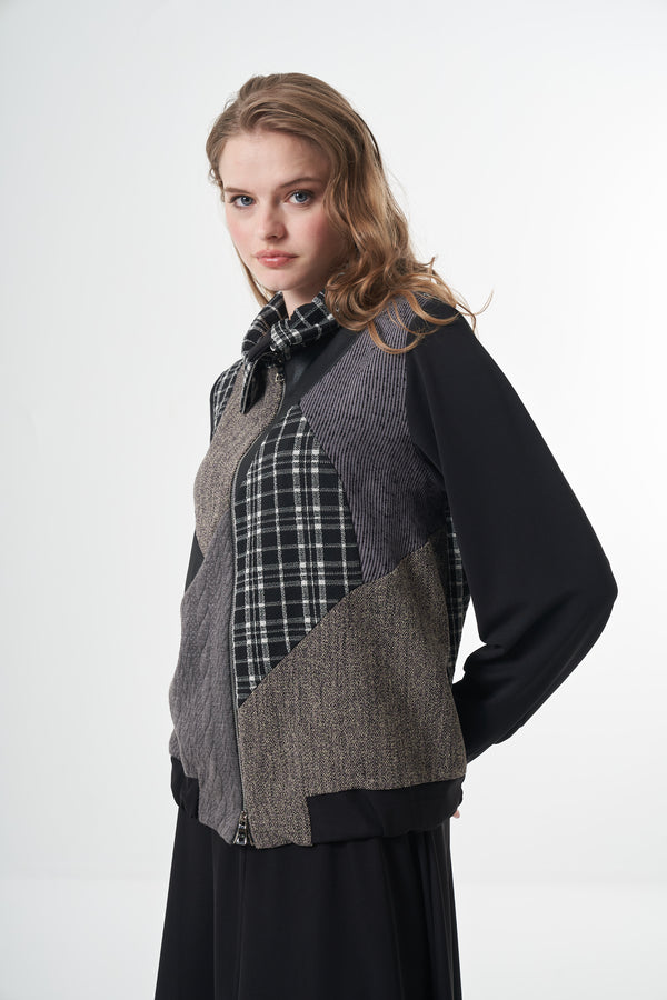 Patcwork Ceket Takım