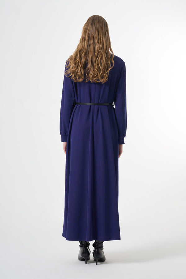 Kadife Detaylı Elbise