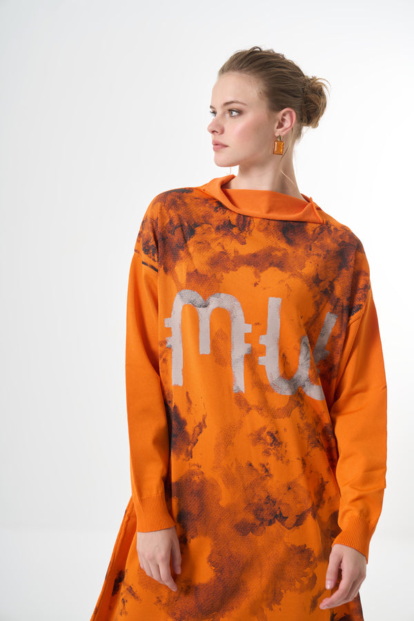 Baskılı Triko Tunik