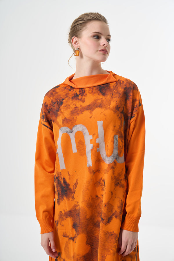 Baskılı Triko Tunik