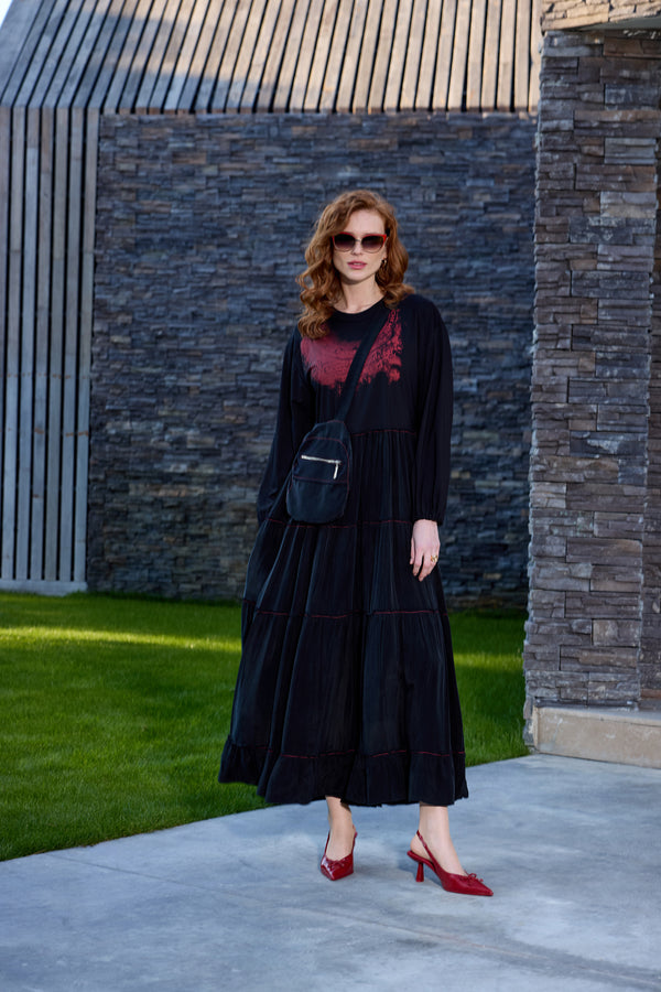 Çanta Detaylı Elbise