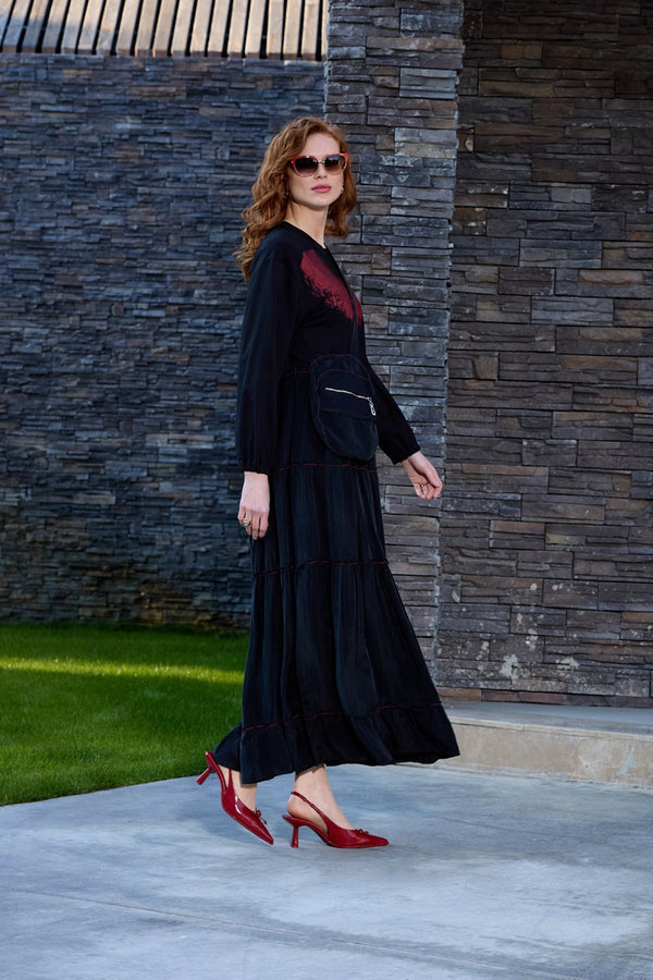 Çanta Detaylı Elbise