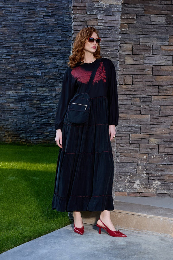 Çanta Detaylı Elbise