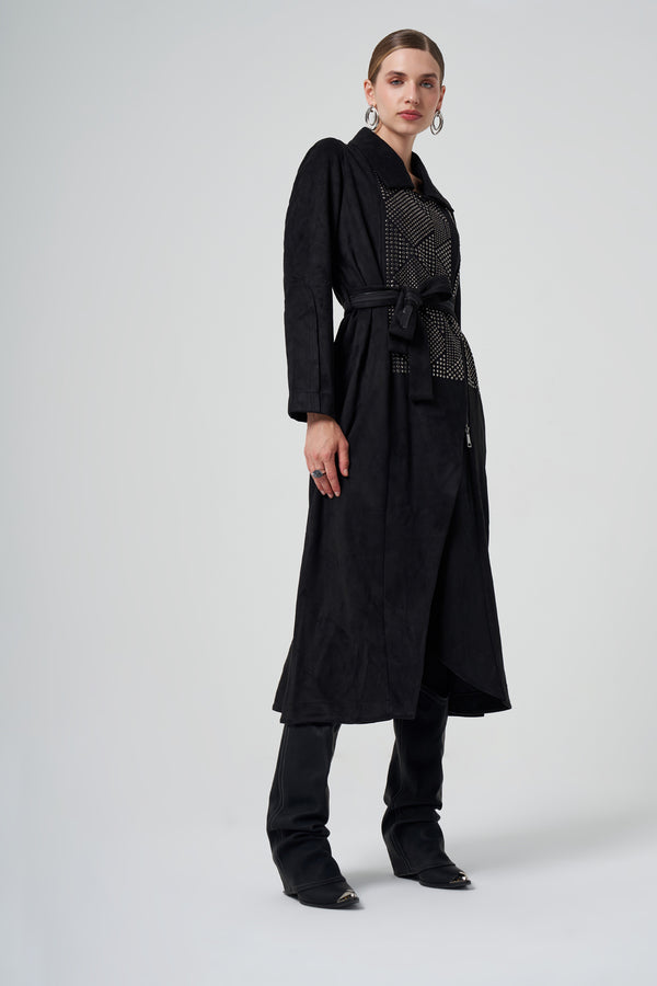 Zımba Detaylı Pardesü