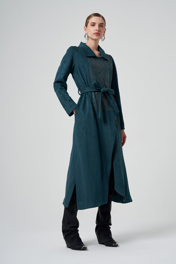 Zımba Detaylı Pardesü