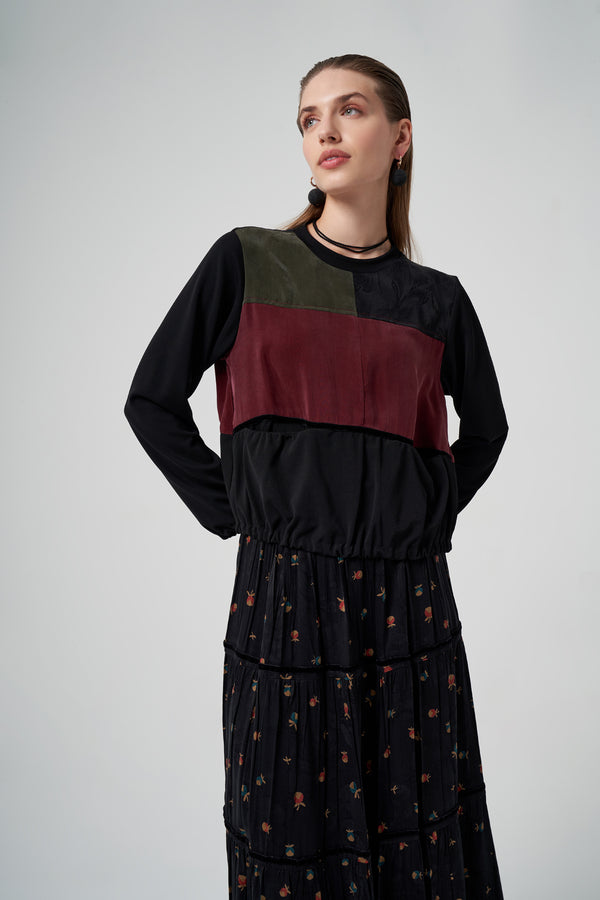 Patchwork Cupro Etekli Takım