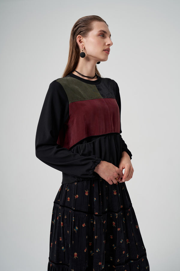 Patchwork Cupro Etekli Takım