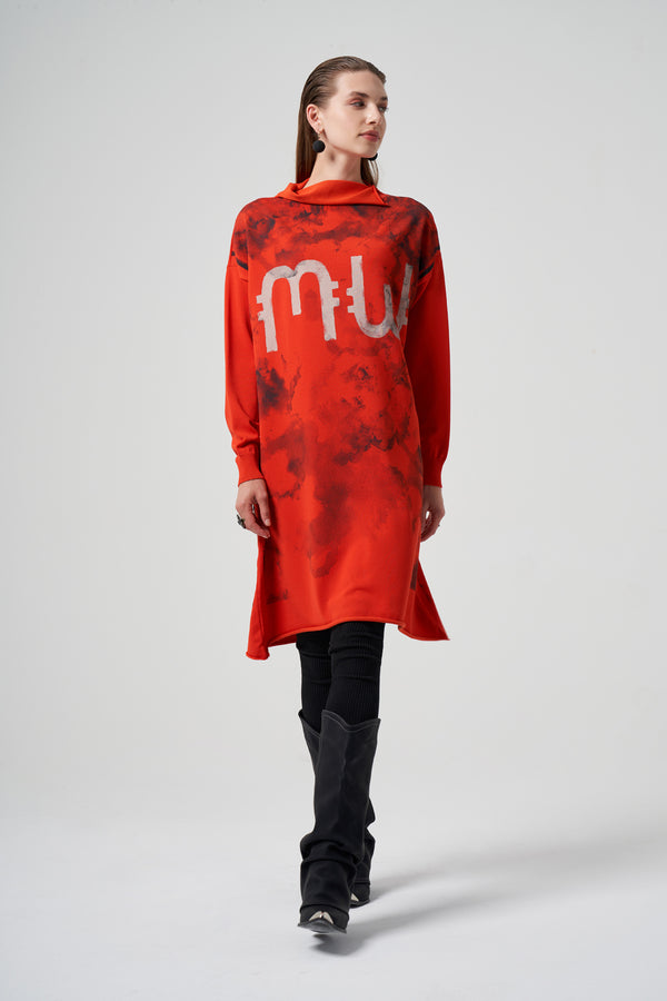 Baskılı Triko Tunik