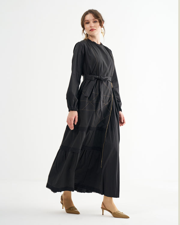 Poplin Patchwork Elbise