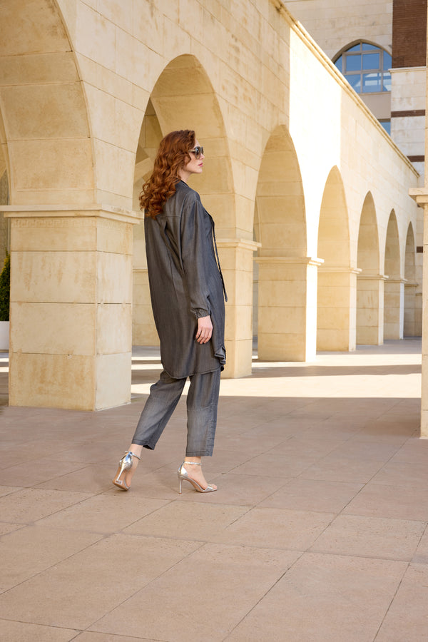 Tencel Gömlek Pantolon Takım