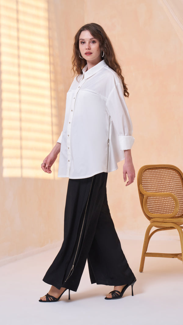 Fermuar Detaylı Pantolon