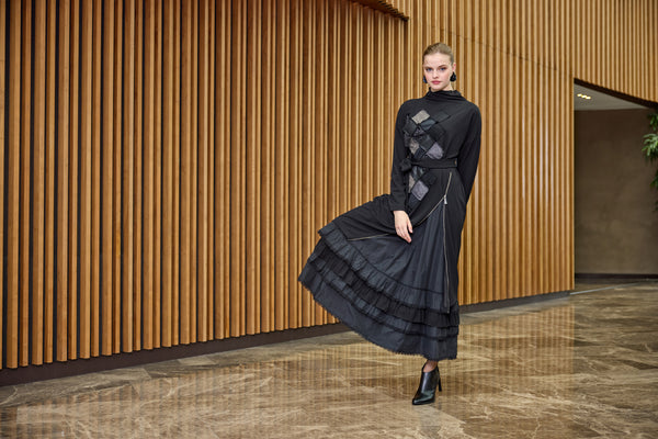 Patchwork İkili Elbise