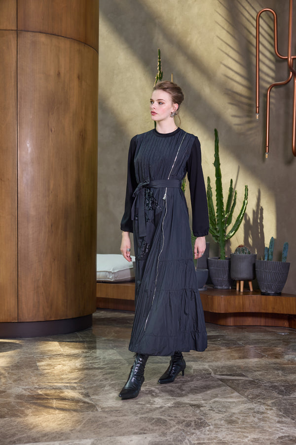 Tafta Patchwork Elbise