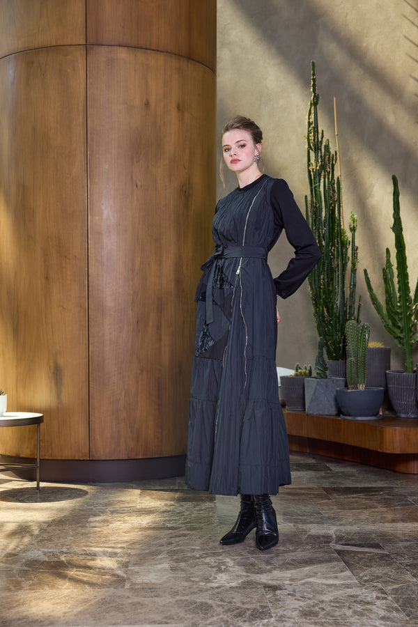 Tafta Patchwork Elbise