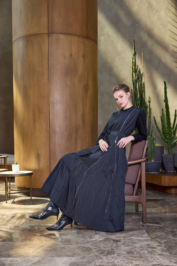 Tafta Patchwork Elbise