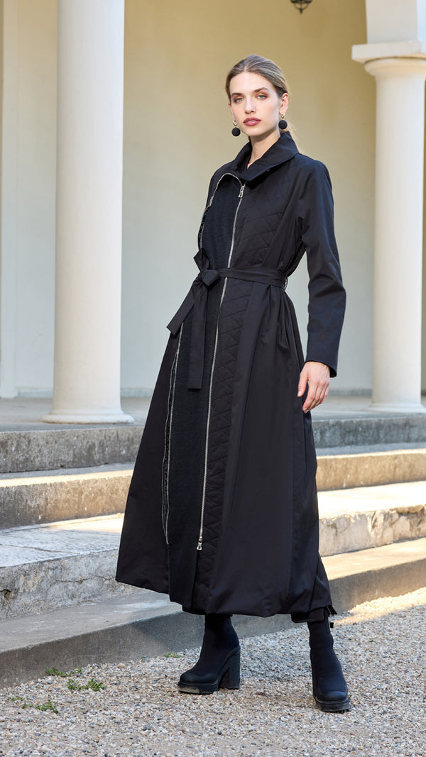 Fermuar Detaylı Pardesü