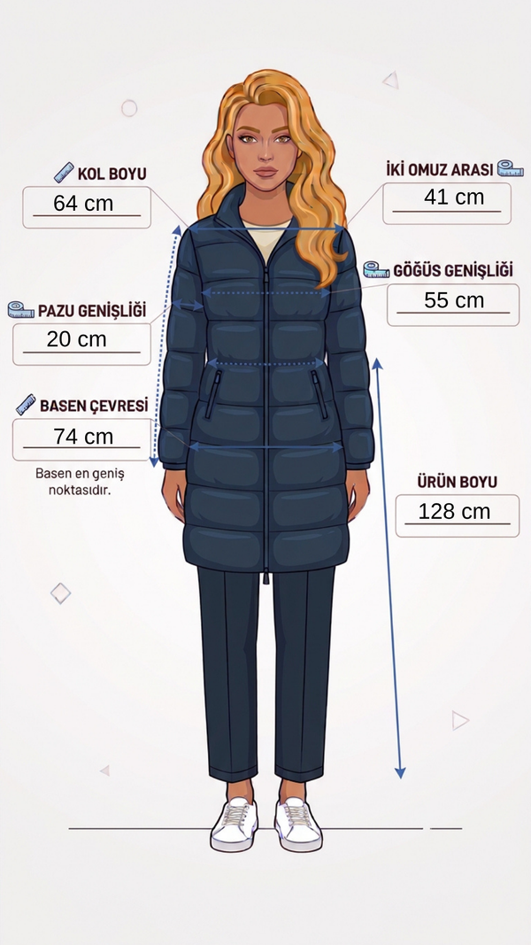 Fermuar Detaylı Pardösü