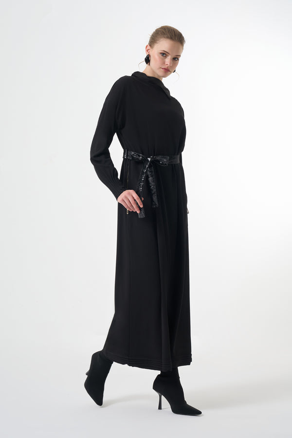 Fermuar Detyalı Elbise