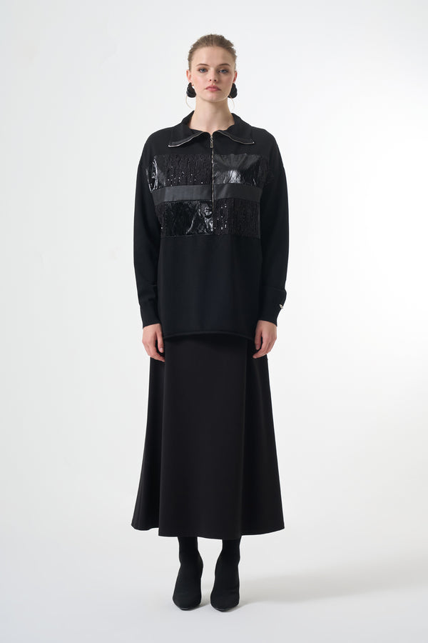 Triko Patchwork Tunik