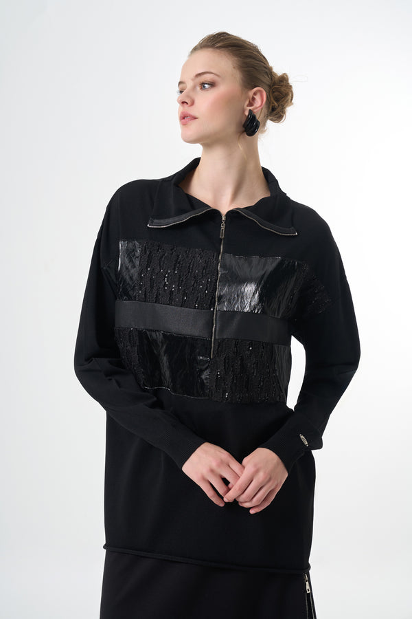 Triko Patchwork Tunik