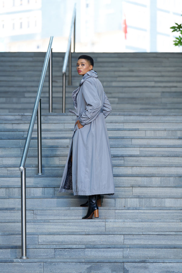 Kapitone Detaylı Pardesü