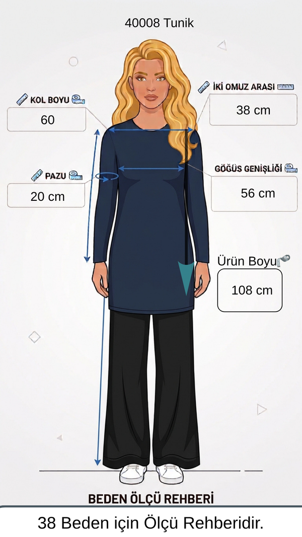 Fermuar Detaylı Katlı Triko Tunik
