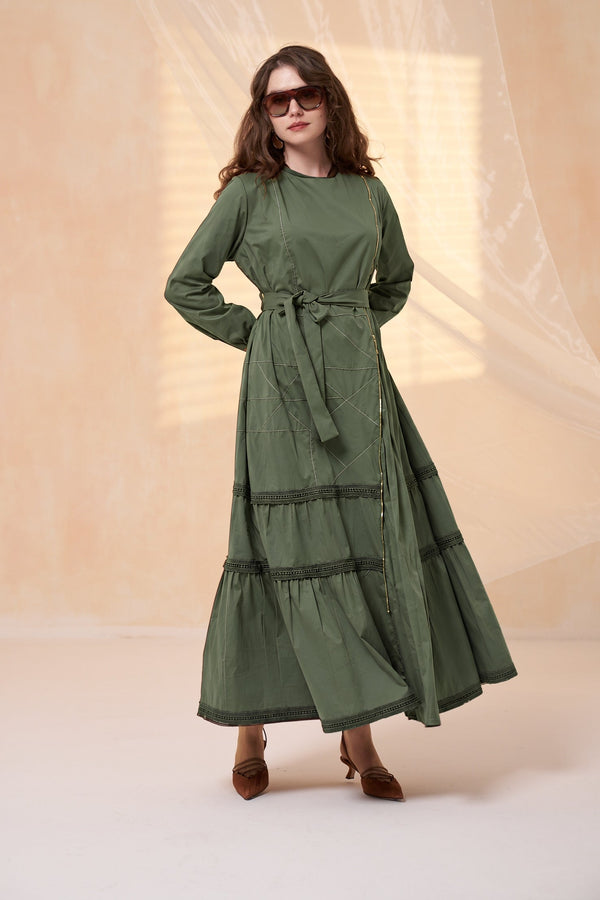 Poplin Patchwork Elbise