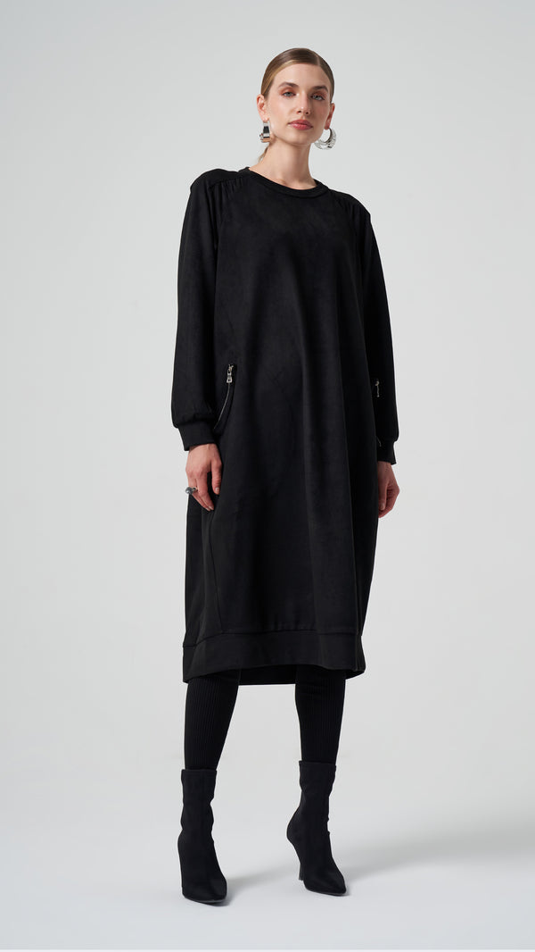 Kadife Tunik Elbise