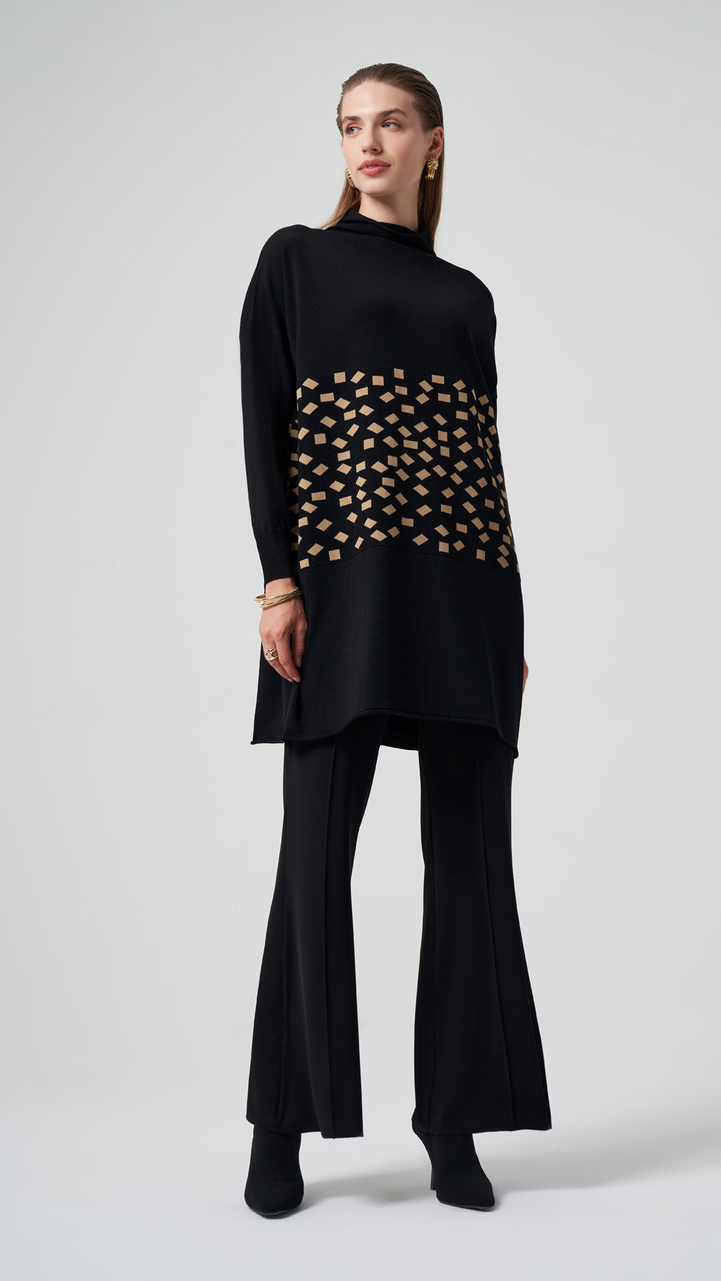 Desenli Triko Tunik