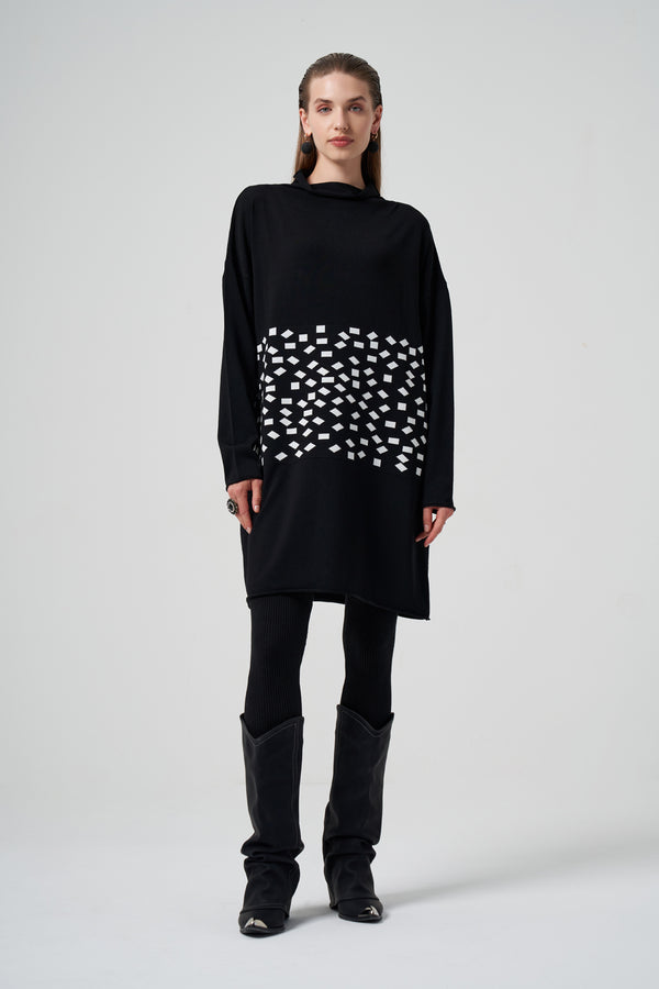 Desenli Triko Tunik