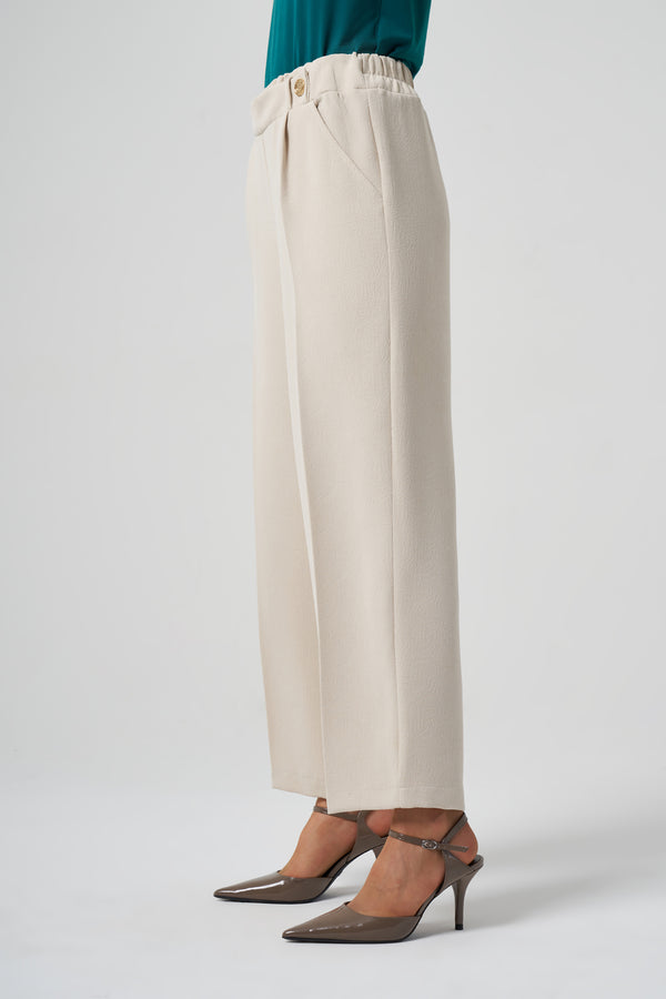 Düğme Detaylı Pantolon