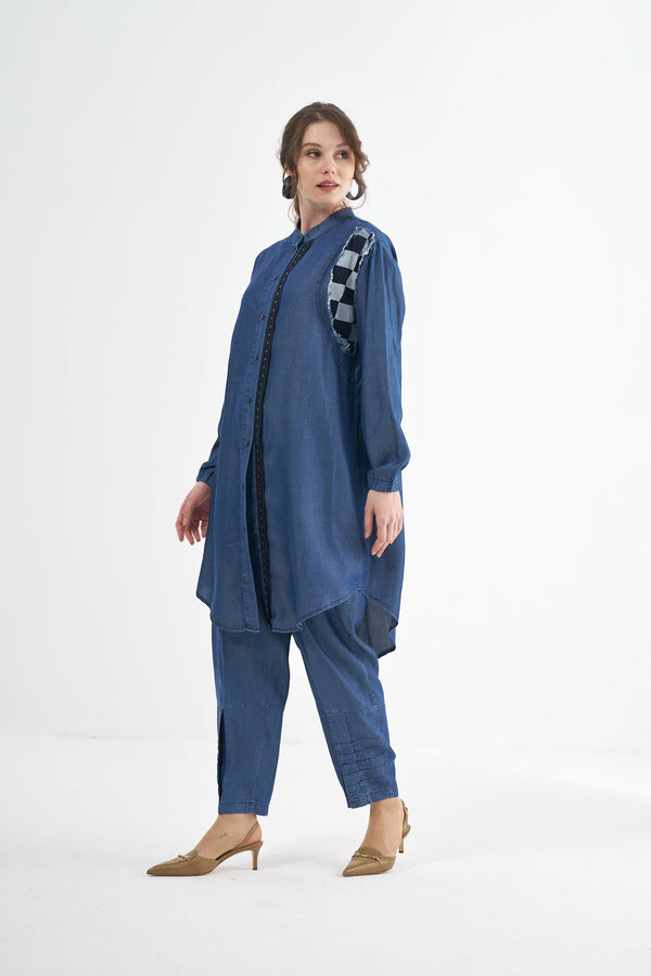 Tencel Gömlek Pantolon Takım