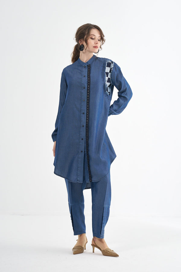 Tencel Gömlek Pantolon Takım