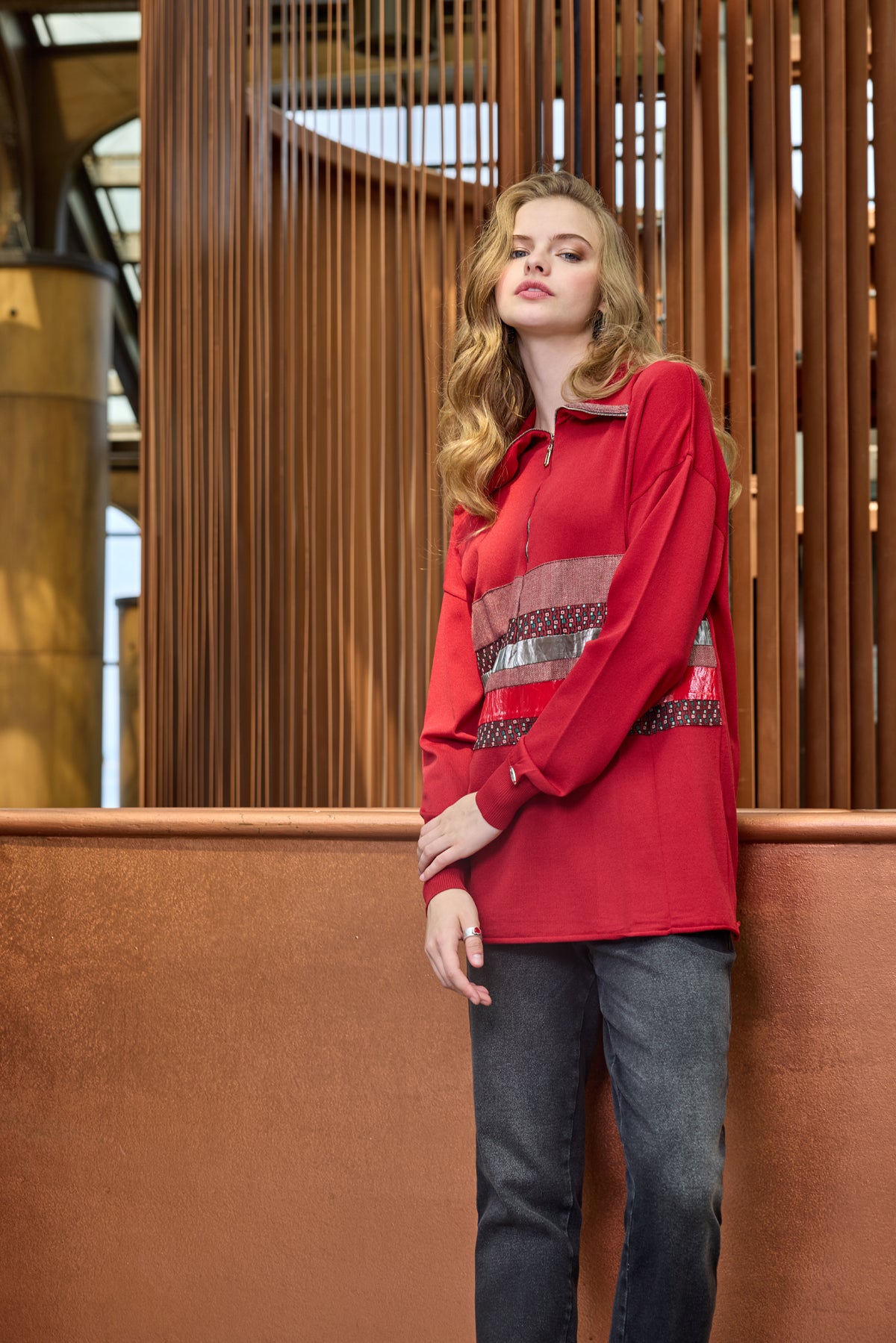 Triko Patchwork Tunik
