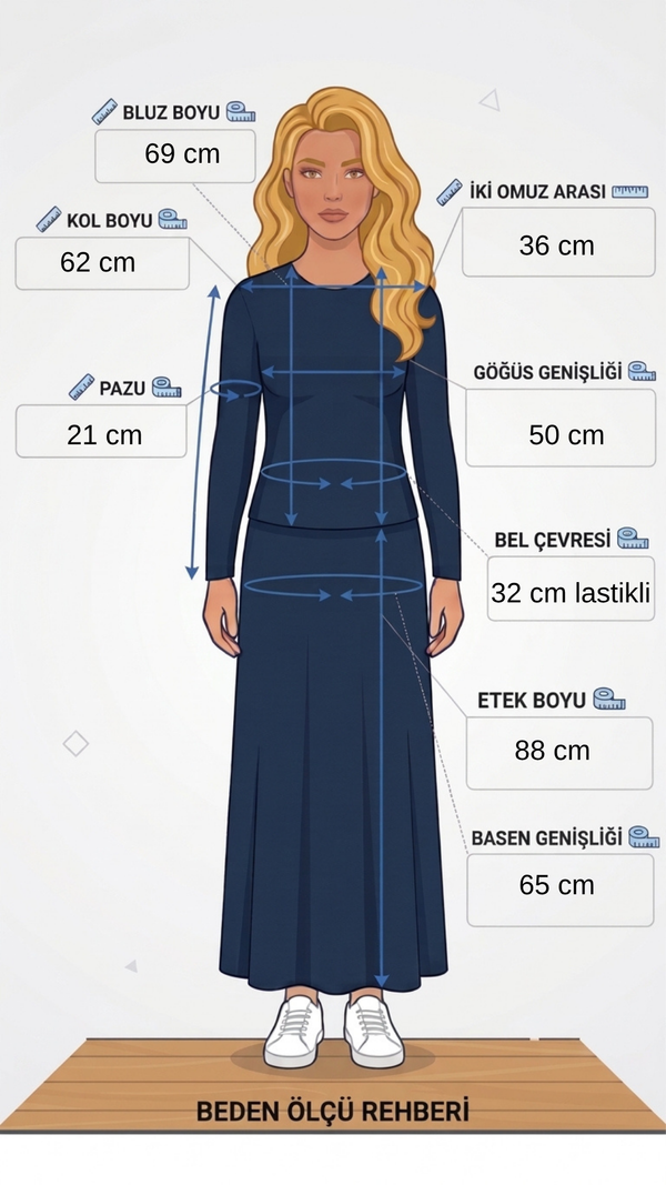 Güpürlü Etek Takım